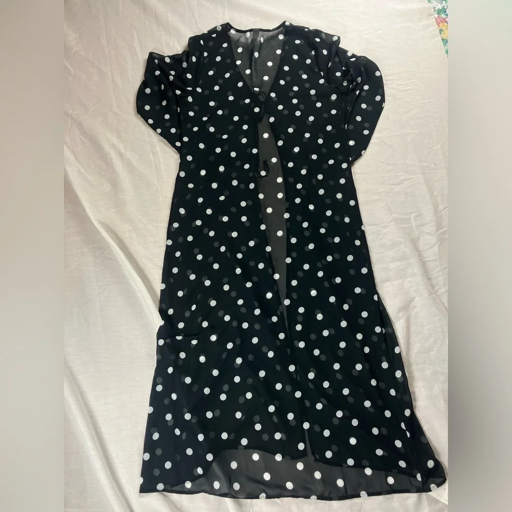 Skatie Polka Dot Beach Coverup Robe